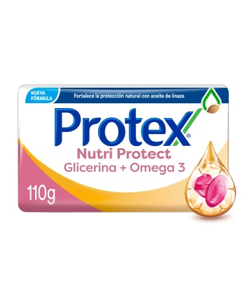 Jabón en barra Protex Nutri Protect Glicerina con Omega 3  